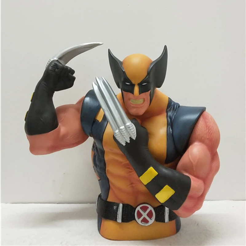 Disney Marvel Wolverine Piggy Bank X-Men Avengers Half-Length Decoration Resin Creative Model For Children | Игрушки и хобби