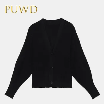 

PUWD 2019 New ribbed jacket, casual knitted cardigan sweater