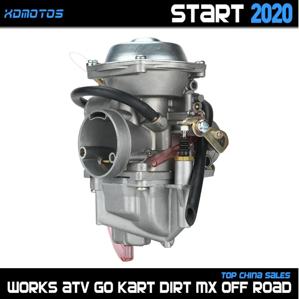 Мотоцикл Карбюратор Carb 34 мм карбюратор для Jianshe Hensim 400 JS400 HS400 ATV Quad YamaBuggy 400cc Картинг
