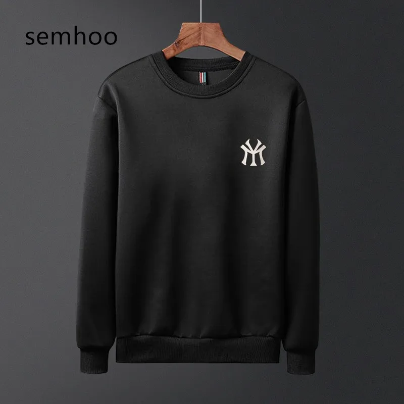 2020 мужские свитера на весну и осень модные Круглая горловина Длинные рукава