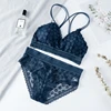 Women Lace Bra Sets Seamless Underwear Backless Vest Adjusted-straps Lingerie Floral Soft Comfortable Underwear Set ► Photo 1/6