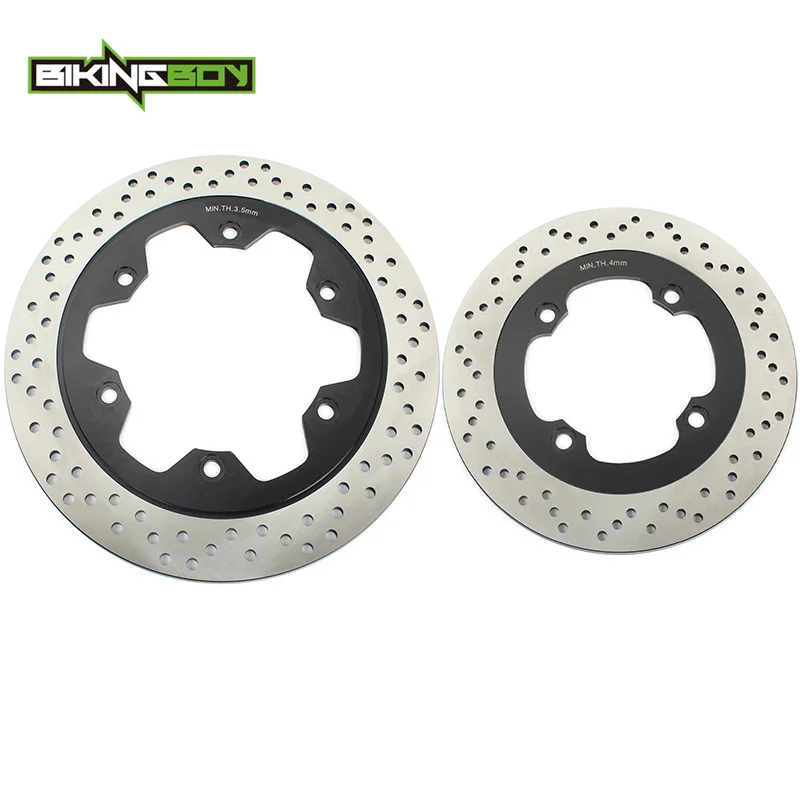 

BIKINGBOY Front Rear Brake Discs Rotors Disks for Honda CB 500 97 98 99 00 01 02 03 CB500 XRV 650 AFRICA TWIN 1988 1989 XRV650