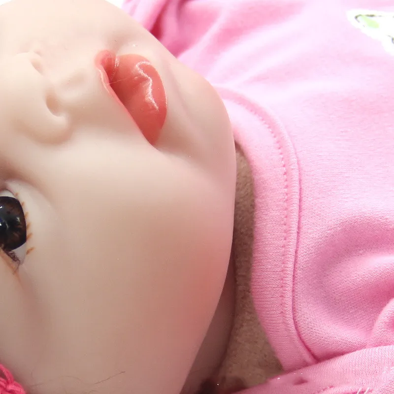 22 дюйма 55 см кукла для новорожденных bebe мини маленьких девочек силиконовая