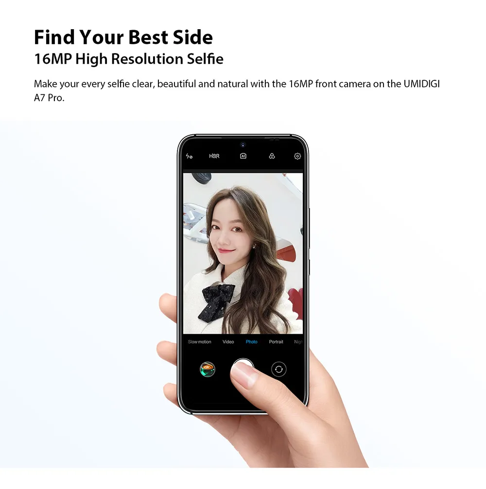 In Stock UMIDIGI A7 Pro Global Version Phone Quad Camera Android 10 OS 6.3 FHD+ Full Screen 64GB/128GB ROM LPDDR4X Octa Core