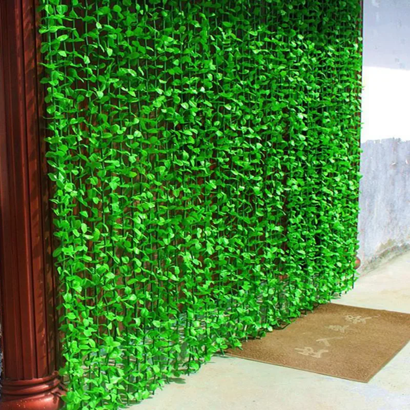 Ornamento de cortina de vid de hoja de planta verde Artificial de ...