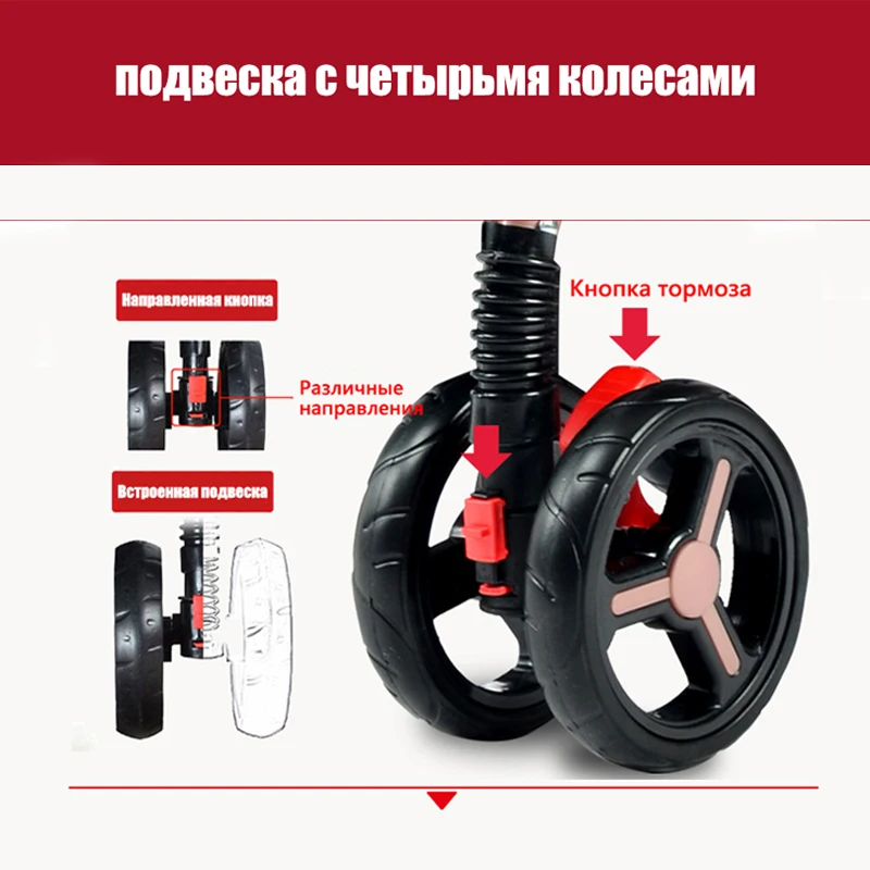 Многофункциональная детская коляска IMBABY алюминиевая для новорожденных 0 3