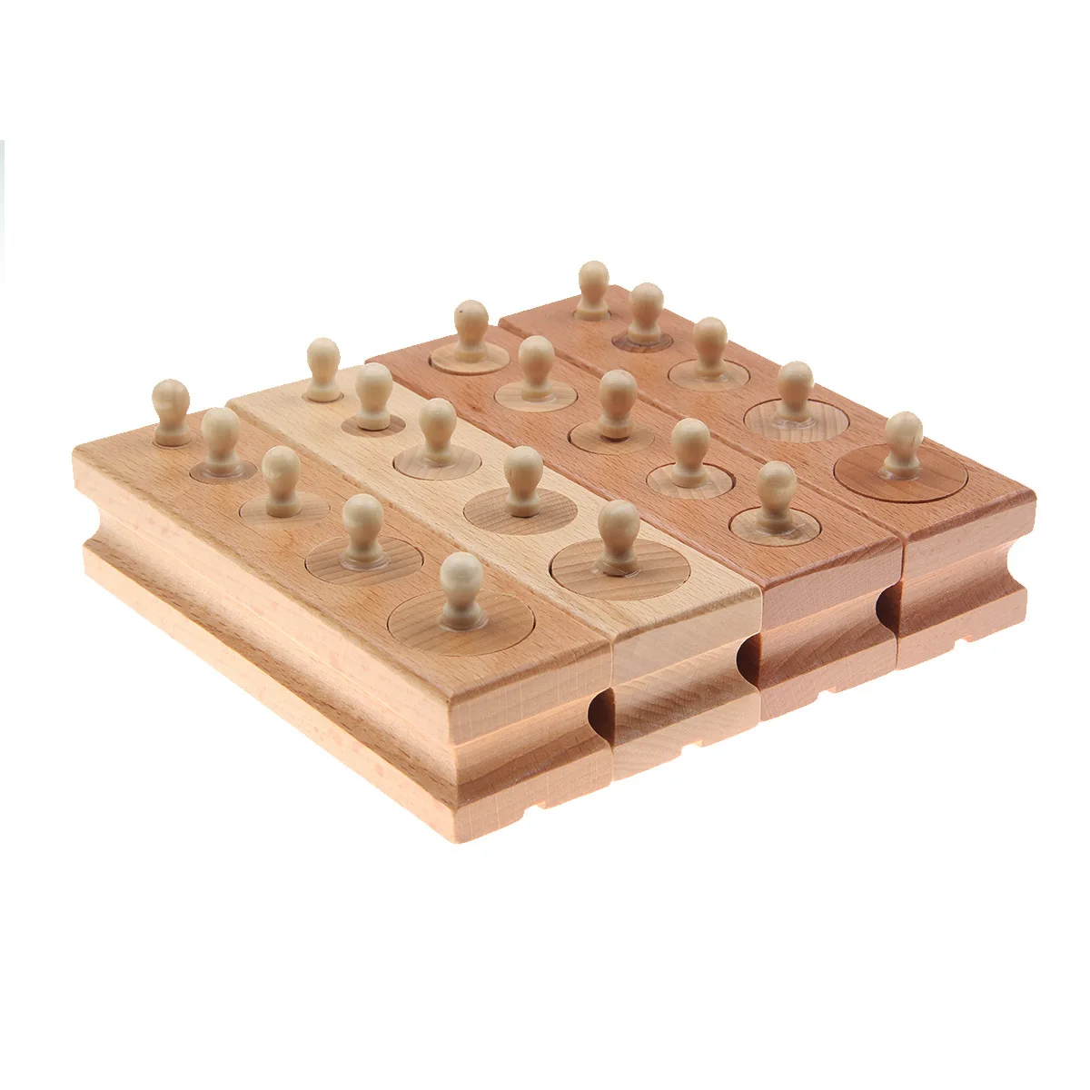 

Wooden Socket Cylinder Toy Montessori Teaching Aids Children'S Educational Coordination ENLIGHTEN Early Educational Teaching Aid