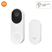 Xiaomi Xiaomo AI распознавание лица 1080P ИК ночного видения видео дверной звонок Обнаружение движения SMS Push домофон