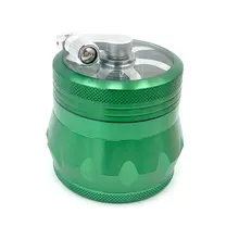 

4 Layer Herb Tobacco Grinder 55MM Herb Smoking Muller Grass Spice Crusher Aluminium Grinder Crank Pollinator Hand Accessories