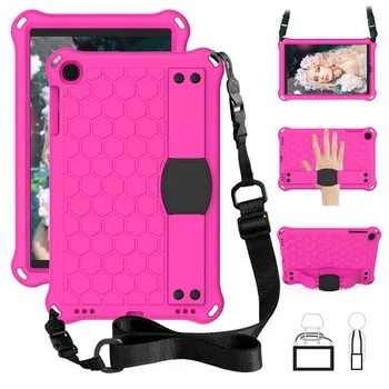 

Case Tab A 10.1 T510 hand-held Shock Proof EVA full body Handle Stand cover for Samsung Tab A 10.1 SM-T510/T515 2019 +Neck Strap