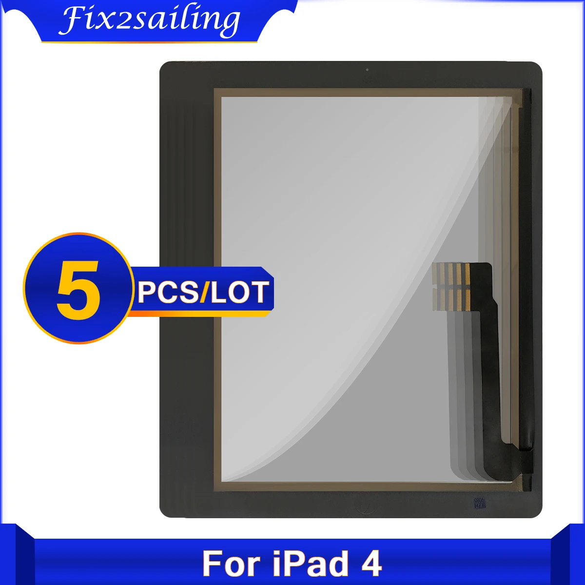 Сенсорный экран для iPad 4 A1458 A1459 A1460 5 шт. с кнопкой/без ключа замены сенсорной