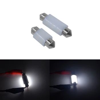 

2PCS *Perfect led High power ceramics cob led car light festoon 31-41mm reading dome license plate lamp auto