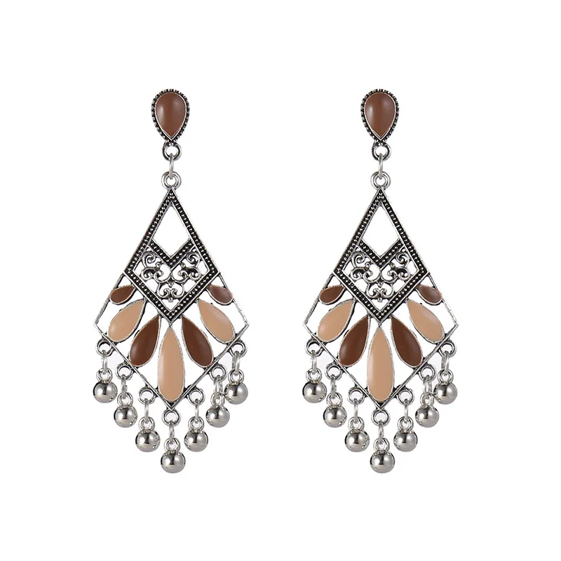 Афганские колокольчики серьги в форме капли воды индийские Jhumka эффектные
