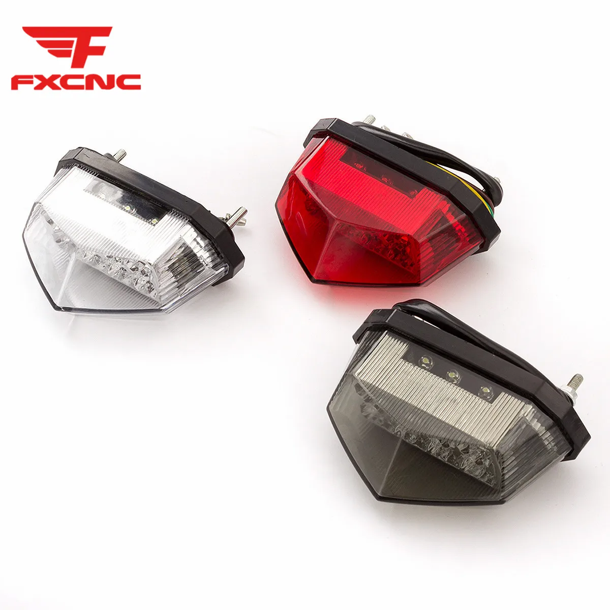 Motorcycle Tail Light LED 12V Moto Rear License Plate Flasher Taillight Signal Stop Lamp for Universal motorcycle |