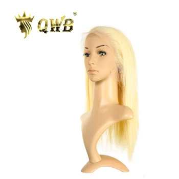 

QWB Free Shipping 613 Blonde Straight Full Lace Wig Human Hair 150% Destiny 16~20 Inch