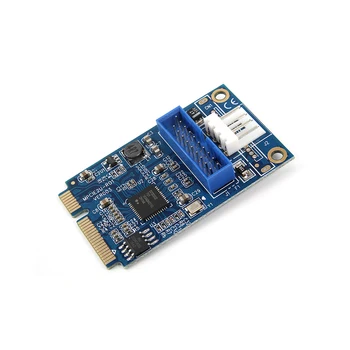 

MINI PCI-E to USB3.0 Adapter Card Mini PCIE to 20Pin/19Pin Expansion Card