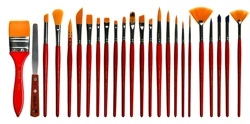 Pinceaux multi fonctionnels pour aquarelle, acrylique et huile, fournitures artistiques, Style libre, WS 22, 24, pièce/ensemble 