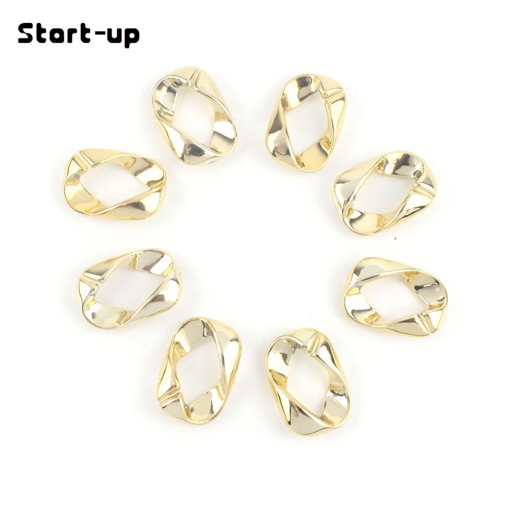 

Cuban Link Chain Necklaces Plastic Charms Jewelry Women Basic Punk Lock Collar Statement Accessories