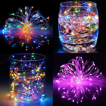 

50LED Copper Wire Fairy String Fairy String Light Super Bright Festival Garden Yard Romantic Durable Outdoor Landscape Lamp