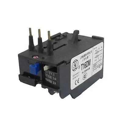 

T16DM 3 Pole 0.27A-0.4A Current Range Motor Thermal Overload Relay 1NO 1NC