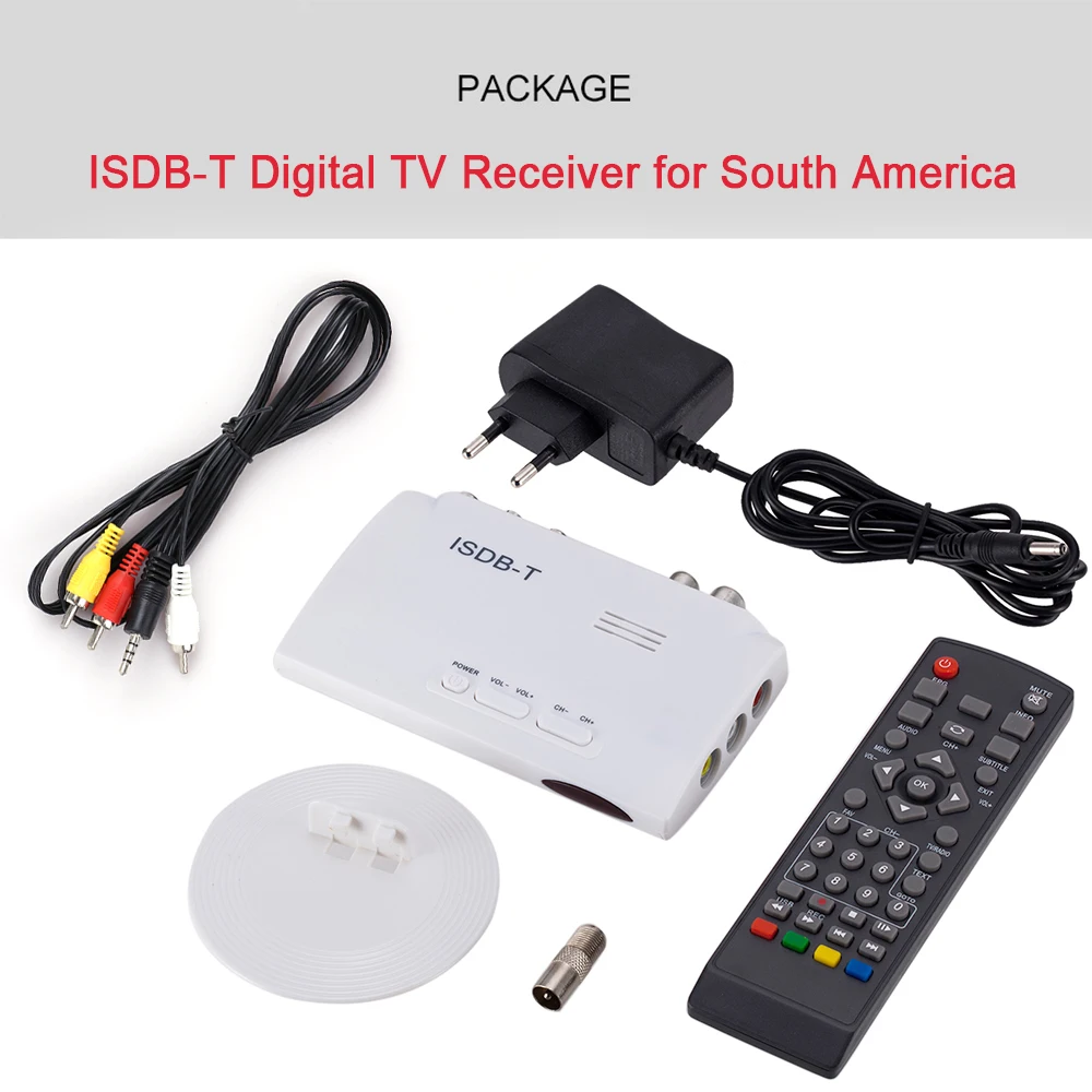 only box ISDB-T цифровой наземный приемник Full HD 1080P ISDB-C HDMI AV VHF UHF Антенна H.264 ISDB T TDT tv Turner EPG телеприставка - Цвет: only box