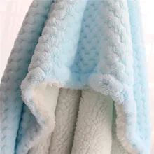 2 слоя толстый зимний пушистый подстежка на искусственном меху, Пижама для младенцев; 3D плед красивое Пышное детское одеяло коврик для домашних животных одеяло детское одеяло теплое детское Пеленальное Одеяло