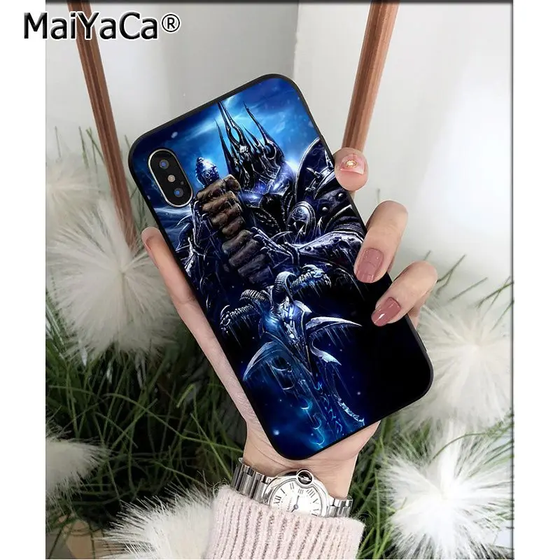 Мягкий высококачественный чехол для телефона MaiYaCa World of Warcraft Arthas Sylvanas из ТПУ для iPhone 5 5Sx 6 7 7plus 8 8Plus X XS MAX XR