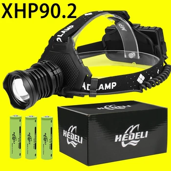 

XHP90.2 powerful headlamp 18650 lantern xhp90 rechargeable led headlamp flashlight XHP50.2 led headlight fishing hunting camping