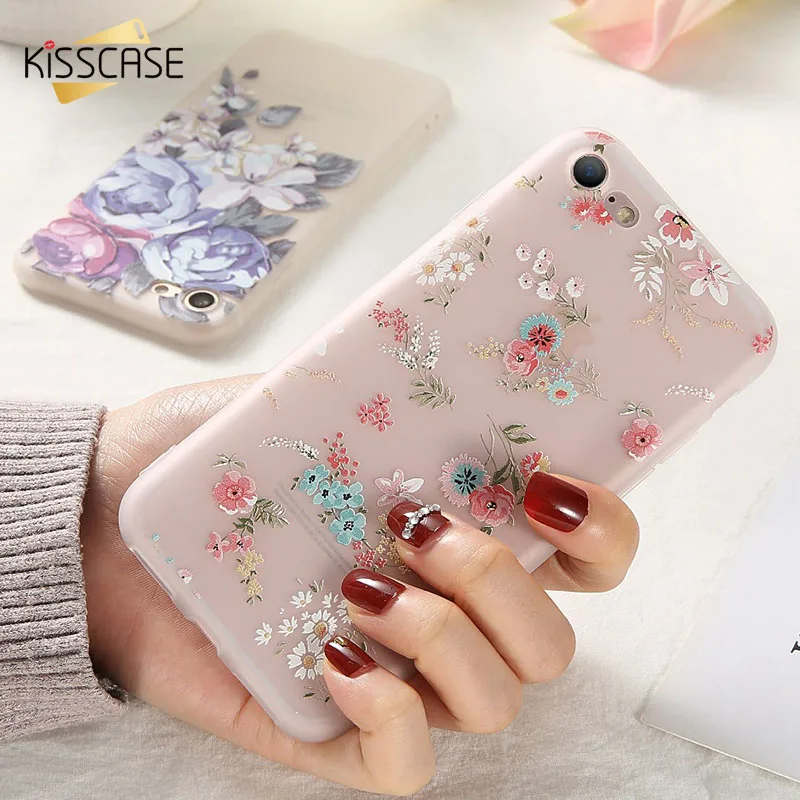 Чехол KISSCASE для Huawei P20 10 Lite P Smart 2019 P30 20 мягкий цветочный чехол Mate 9 Y9 Y7 Y5 2018 Coque |