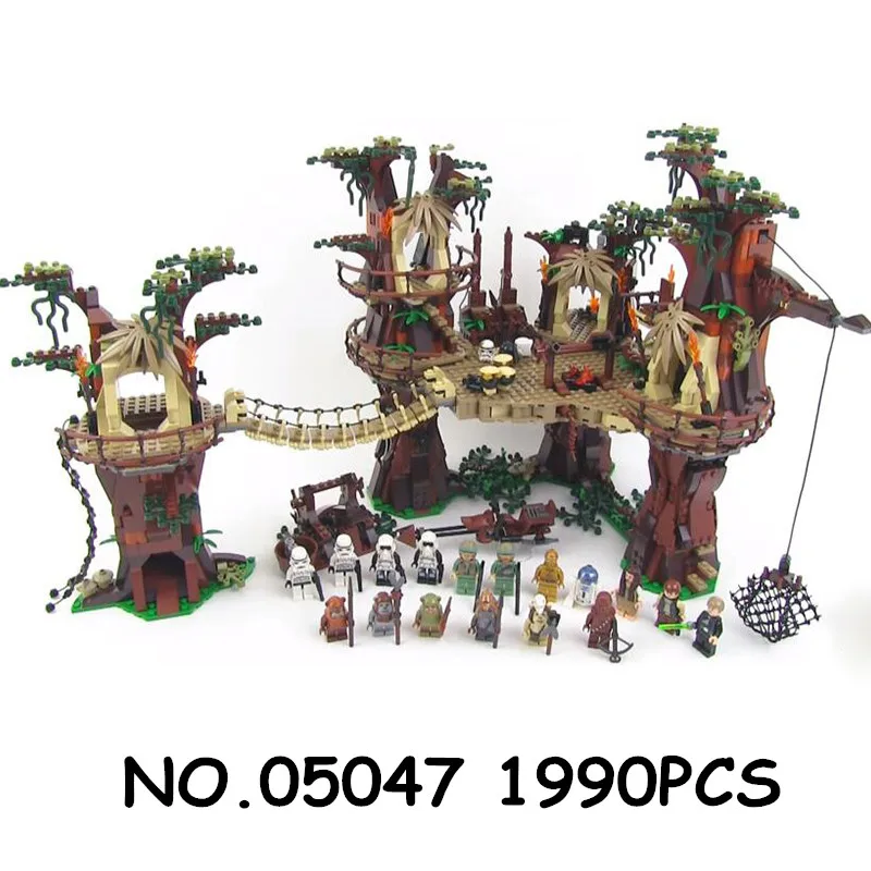 

1990pcs The Star Wars EWOK Village 05047 Set Building Blocks Toys Bricks for Children Compatible with Legoinglys10236 Gift