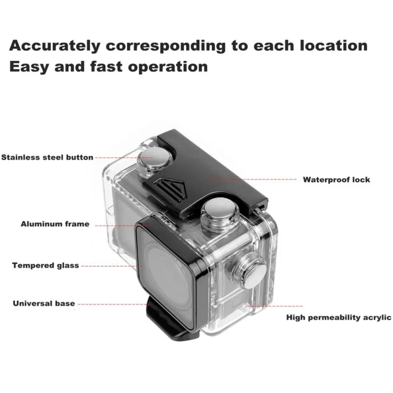 60 м футляр для подводной камеры чехол для дайвинга водонепроницаемый корпус оболочка для DJI OSMO ACTION