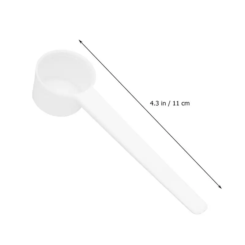 100pcs 5g plastic coffee measuring scoop for milk coffee seasoning refillable reusable