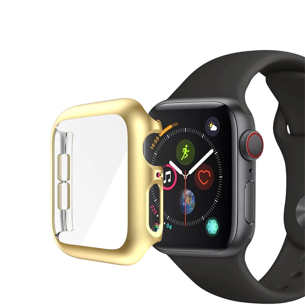 Чехол-пленка для Apple Watch 40 мм, 44 мм, серия 5, 4, защитная пленка для экрана, чехол-бампер для iWatch 44 мм, 40 мм, чехол