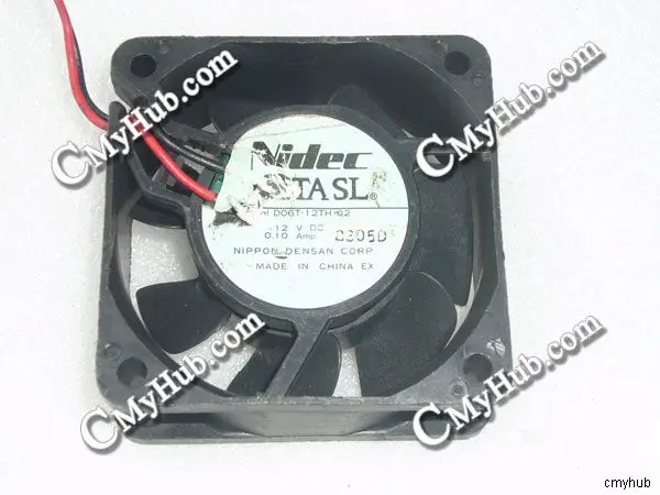 Для Nidec D06T-12TH 02 DC12V 0.10A 6025 6 см 60 мм 60x60x25 мм 2pin Вентилятор охлаждения