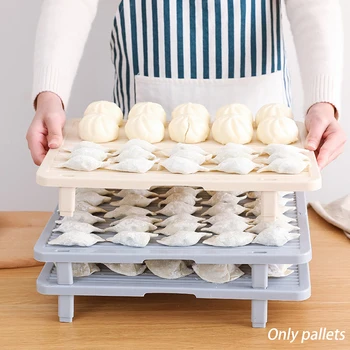 

Cooking Foldable Tray Dumplings Curtain Stackable Baking Non Stick Kitchen Tool Practical Pasta Pad Noodles Rack Food Storage