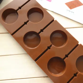 

Silicone Round Lollipop Cake Chocolate Soap Pudding Jelly Candy Ice Cookie Biscuit Mold Mould Pan Bakeware B99