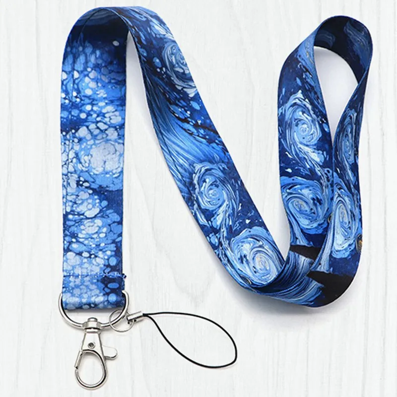 Ван Гог Звездный Талреп Бейдж ID Lanyards/мобильный телефон Веревка/ключ талреп шейный ремень аксессуары