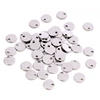 6mm 8mm 10mm 12mm No Fade Charms 316 Stainless Steel Round One Hole Charms for necklace pendant charms diy jewelry making ► Photo 2/5