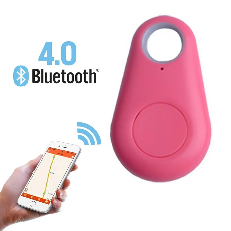 Мини Смарт Bluetooth gps трекер локатор сигнализации бумажник искатель брелок для ключей Pet трекер ребенок Carphon телефон анти потеря напоминание - Цвет: red