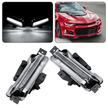 

beler Fog Daytime Running White Light Fit for Chevy Camaro ZL1 2016 2017 2018 Car Accessories