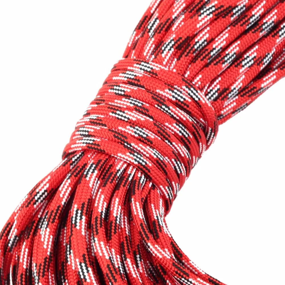 1 комплект черный 550 популярный тип III 7 парашютные Стропы Paracord шнур шнурок Mil Spec Core 100FT Горячая