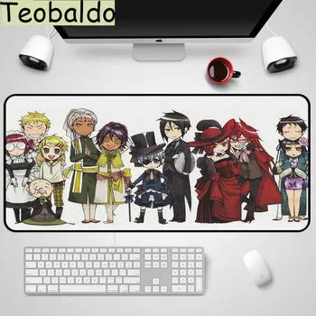 

Japanese Anime Black Butler Sebastian Michaelis Ciel Reols Pattern Mousepad Large of Size Mouse Pad Computer Mouse Mat