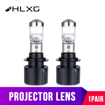 

HLXG Mini H7 Led H4 Lens Car Headlight Bulbs H11 H8 LED HB3 9005 HB4 9006 Lamp High Low beam Cold White 12V 56W 12000LM 2Piece