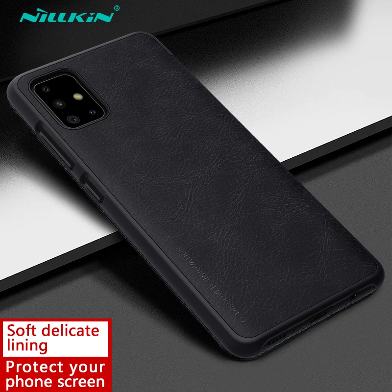 Флип-чехол для samsung Galaxy A51, чехол для samsung A51, чехол NILLKIN Qin, обложка на заднюю панель из искусственной кожи с отделением для карт