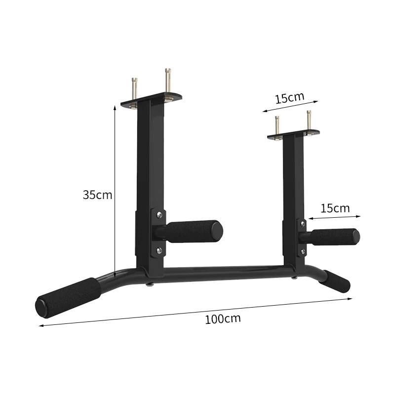 Wall Mounted Pull Up Bar Fitness Dip Chin Horizontal Bar Home Gym Heavy Duty Chin Up Strength Workout Equipments Bearing 300KG