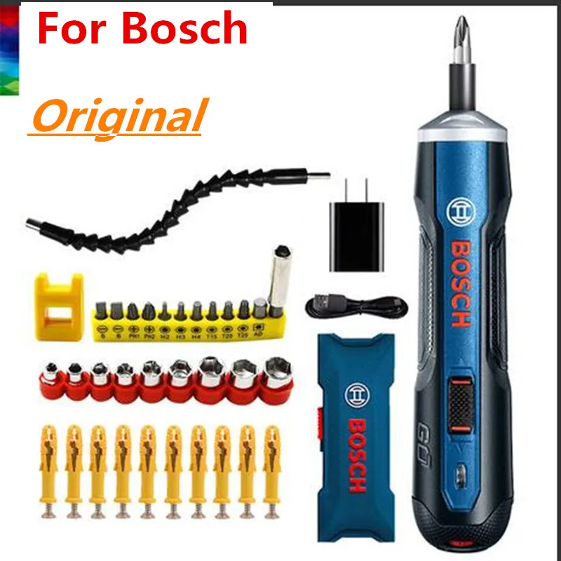 

2020 New 46-Piece Set Cordless Screwdriver For Bosch Go 3.6V original genuine mini Lithium battery Power Tool Rechargeable