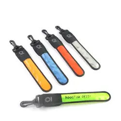 Sangle de ceinture réfléchissante Led, 5 pièces, sac à dos de sécurité, lampe suspendue pour conduite en plein air, sécurité routière 