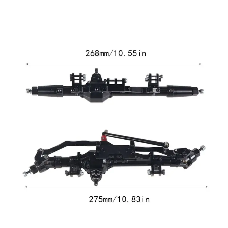 Aluminum Alloy Front Rear Axle Upgrade Spare Parts for 1 10 RC Rock Crawler Axial RR10 4