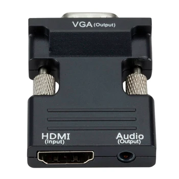 

HDMI Female to VGA Female Converter with o Adapter, Supports 1080P Signal Output