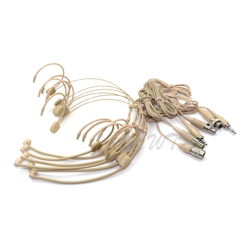 Duplo sobre a Orelha Fone de Ouvido Microfone Cabeça Cabeça Vestindo Mic para Shure Sennheiser Akg Mipro Áudio Technica 4pin 3pin Ta4f 3.5 mm - Image 4